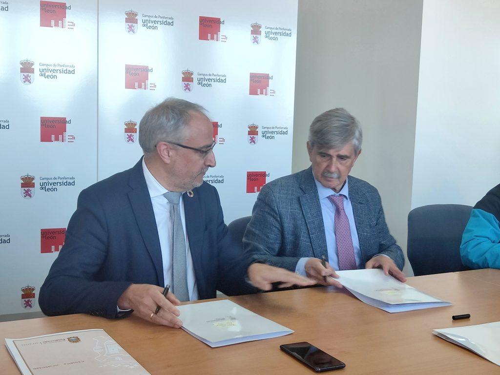 Firmados tres convenios de colaboración en el Campus de Ponferrada de la ULE